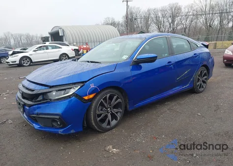 2020 Honda Civic Sport from USA, damaged, VIN 2HGFC2F85LH588490